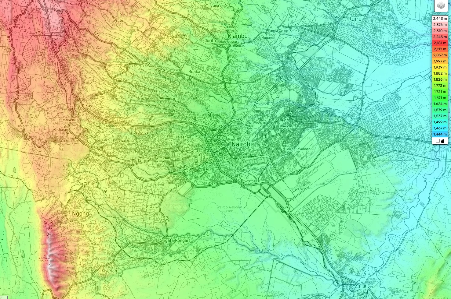 GIS-supported terrain and regional spatial visualisation